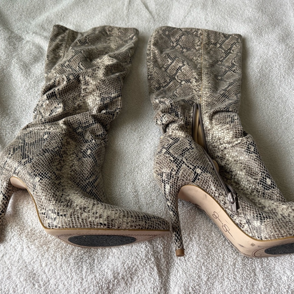 Snakeskin Patterned Women's Boots